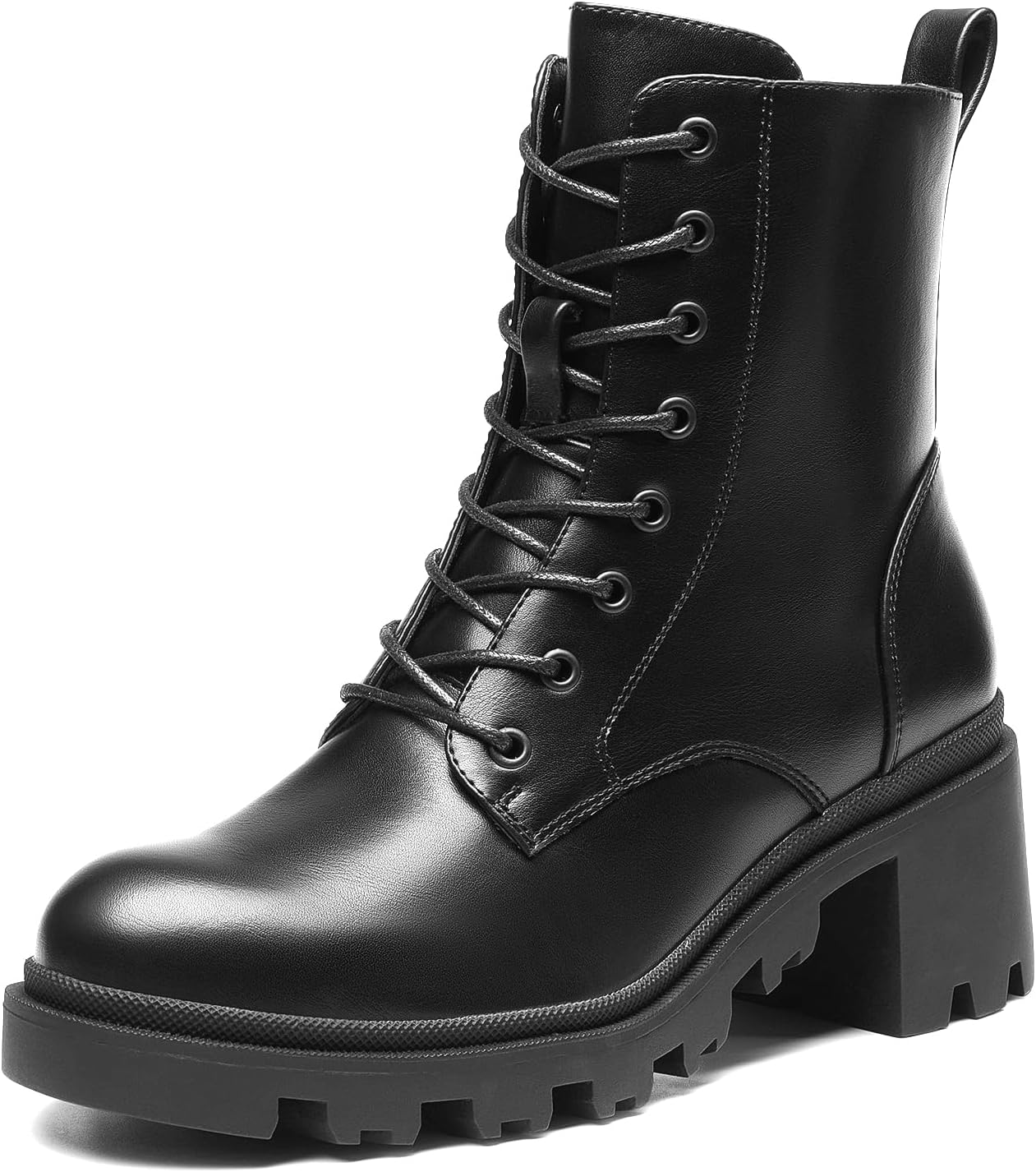 DREAM PAIRS Women's Lace Up Combat Ankle Boots for Fall Style