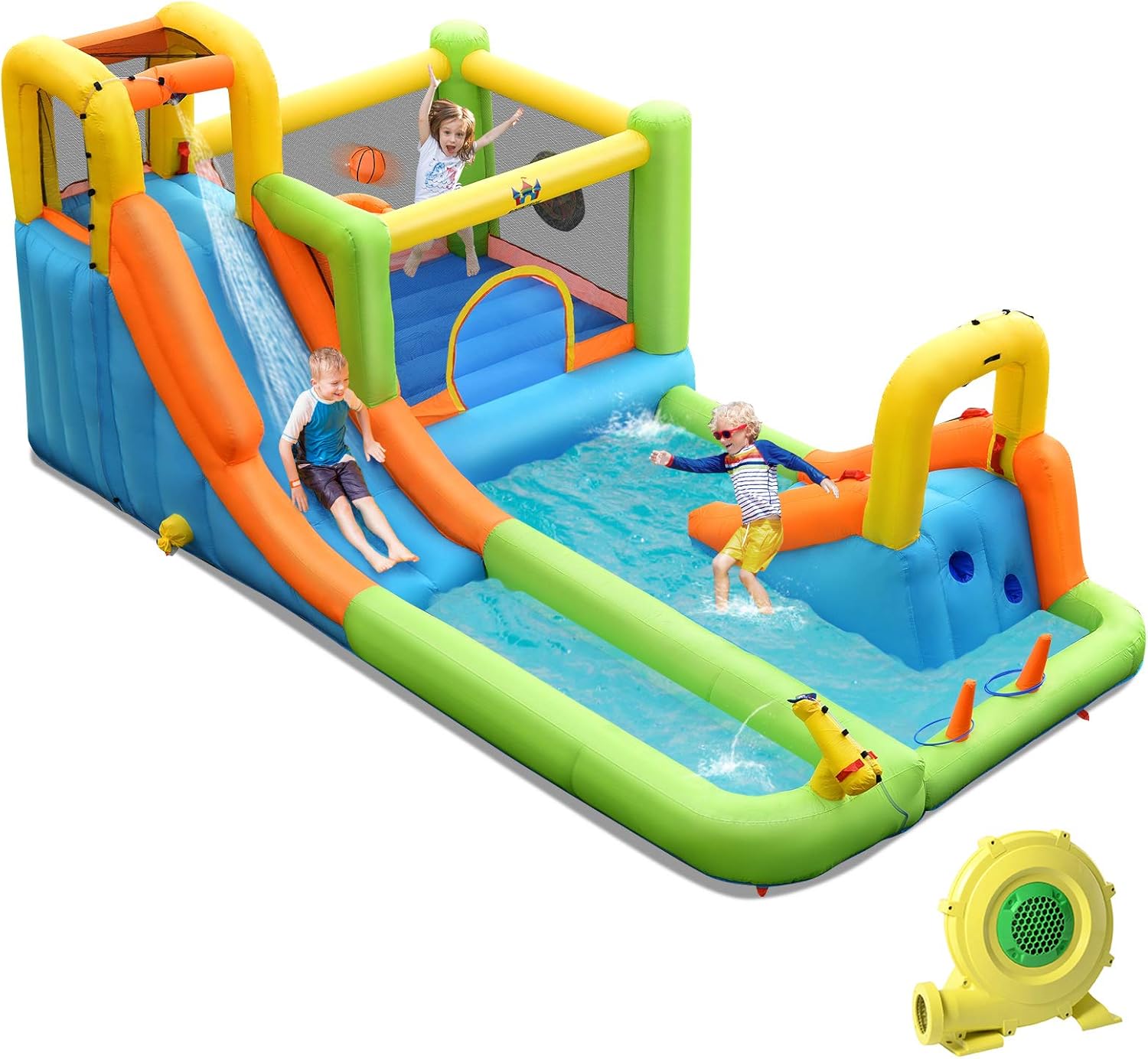 BOUNTECH Inflatable Water Slide for Ultimate Backyard Fun