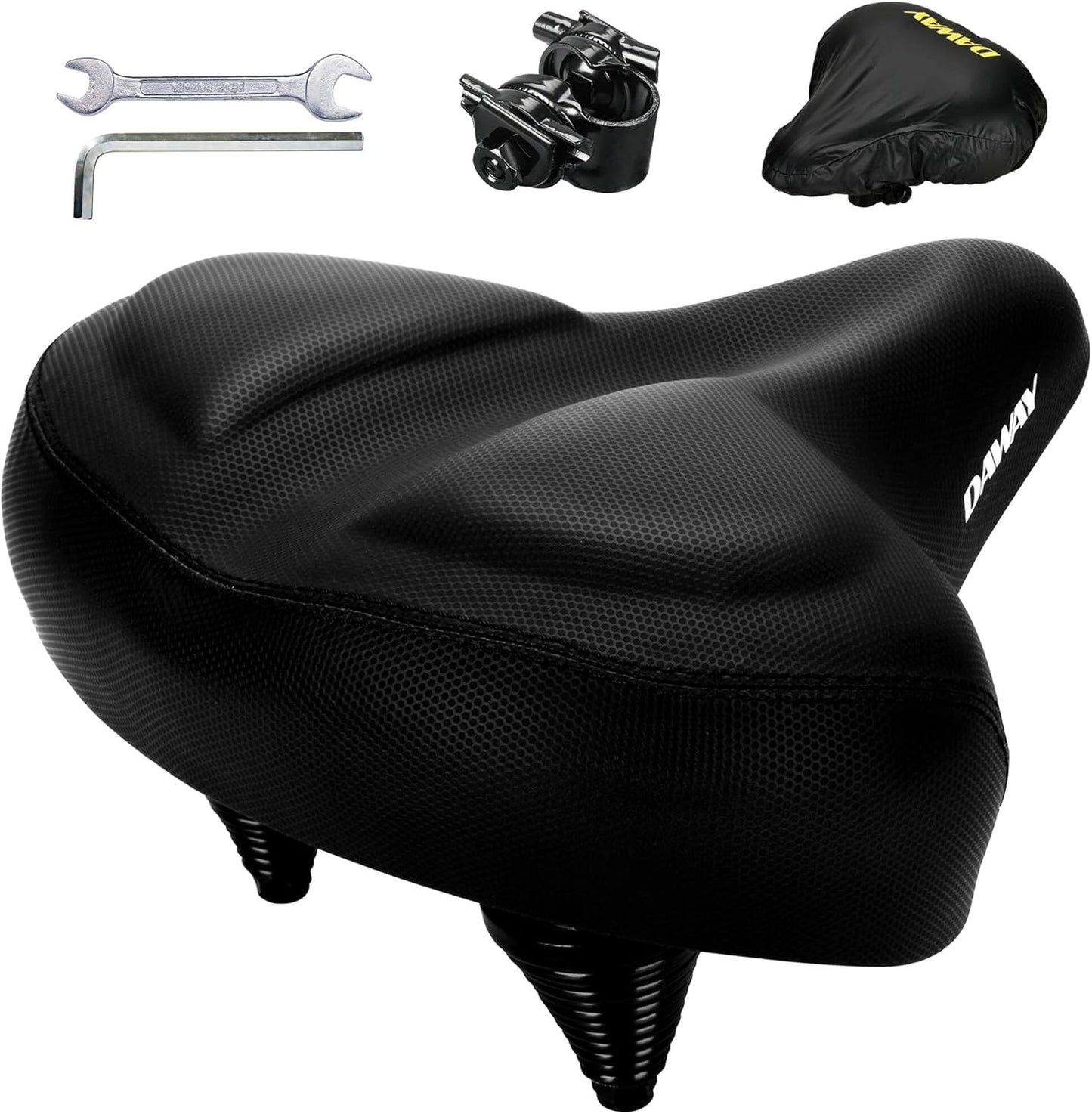 DAWAY C40 Ultra Comfortable Oversized Bike Seat for All Bikes