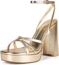 Platform Heels for Women Strappy Block Chunky High Heels - Lace