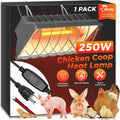 Besly 250W Waterproof Heat Lamp - Ideal for Poultry