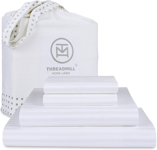 Threadmill 600 Thread Count Cal King Sheets Set for Comfort