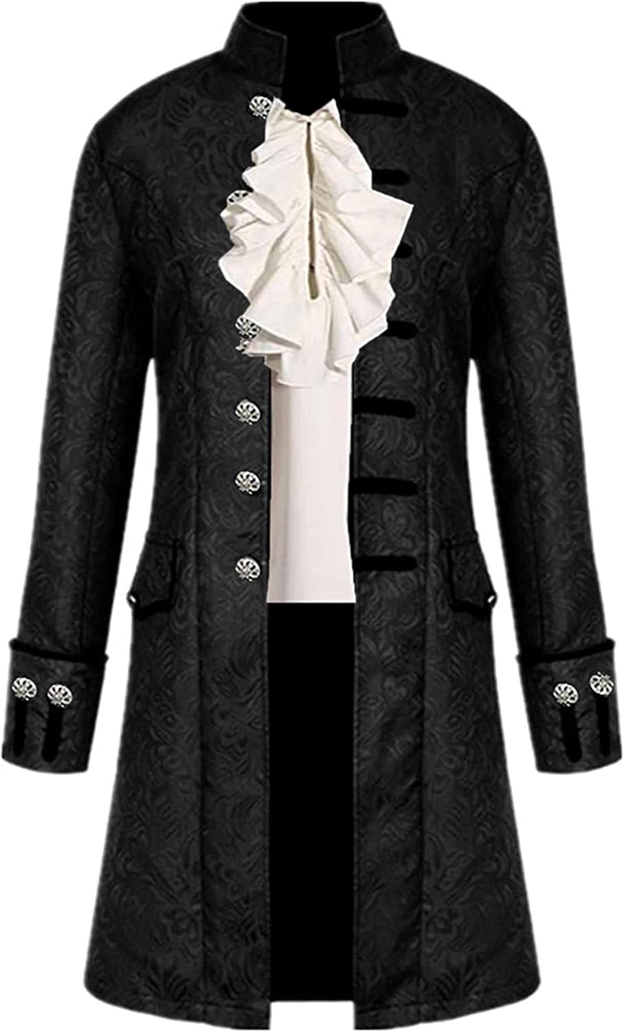 Inmeilifus Men's Steampunk Jacket for Halloween and Cosplay