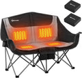 ANTARCTICA GEAR Heated Double Camping Chair - Cozy Outdoor Duo