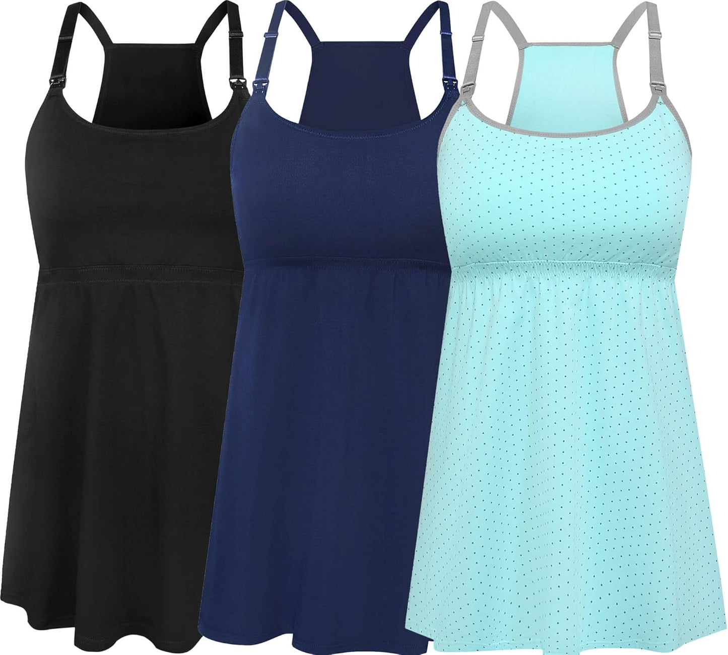 SUIEK Maternity Nursing Tank Tops for Comfortable Breastfeeding
