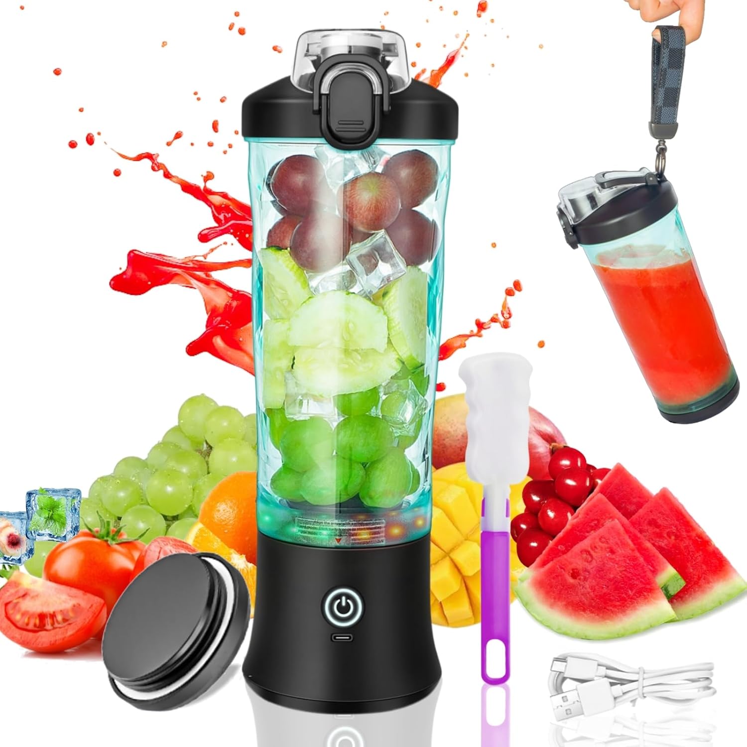 Portable 20oz USB Rechargeable Blender - Shake & Smoothie Maker