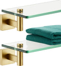 KOKOSIRI Floating Shelf 12ft' Gold Stainless Steel Bathroom Rack
