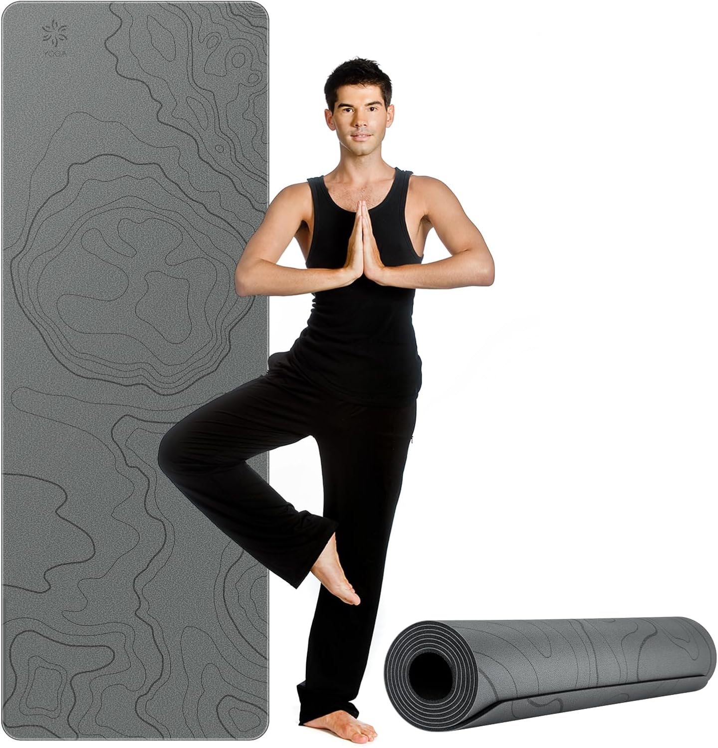 Sportneer Non-Slip Yoga Mat - Eco-Friendly & Anti-Tear