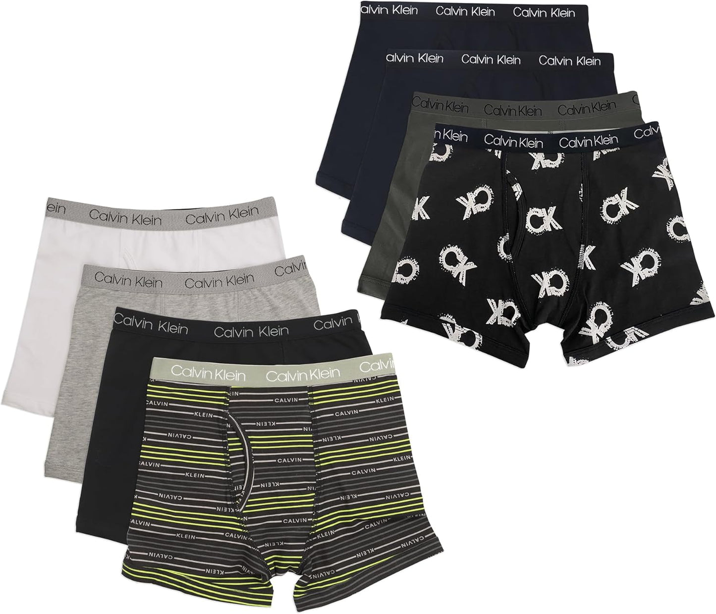 Calvin Klein Boys Modern Cotton Boxer Briefs 8 Pack for Comfort
