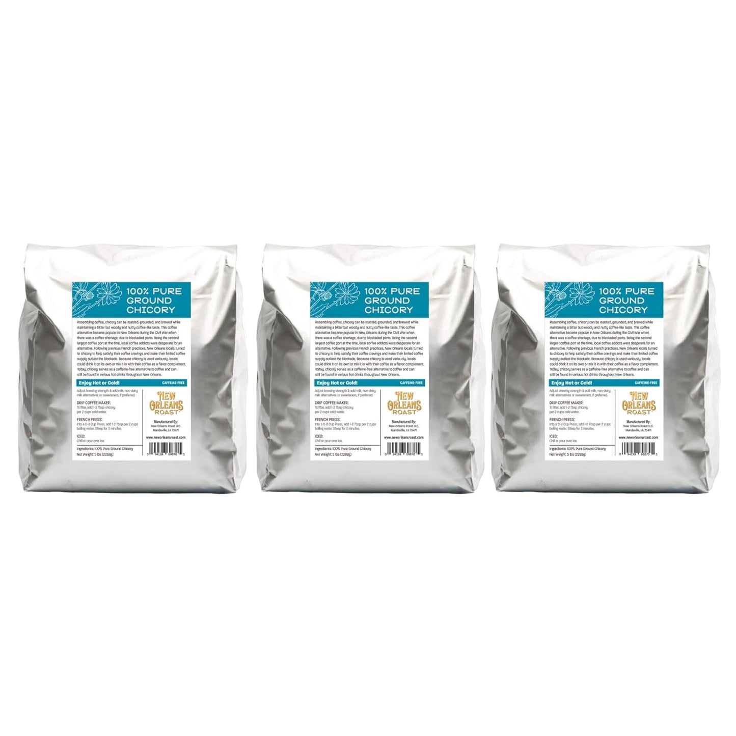 New Orleans Roast Pure French Chicory - Coffee Alternative Pack