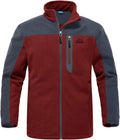 Men's Fleece Jacket Full Zip Lightweight Outdoor Warm Coat