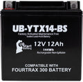 YTX14-BS Replacement For Honda Fourtrax 300 Battery - Reliable 12V