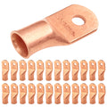 SELTERM 25pcs 4/0 AWG Heavy Duty Copper Battery Lugs for Connectors