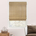 Bamboo Roman Shades Light Filtering Blinds - Ideal Porch & Window Fit