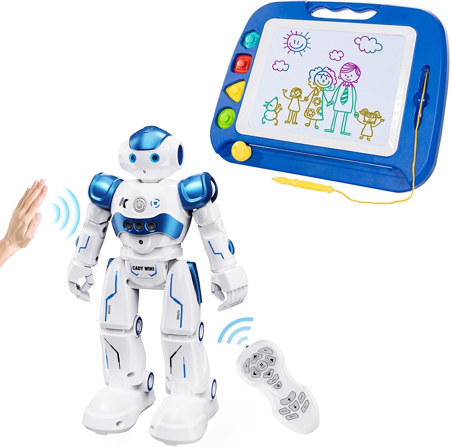 STEM Robot Bundle - Magnetic Drawing Board & Remote Control Toy