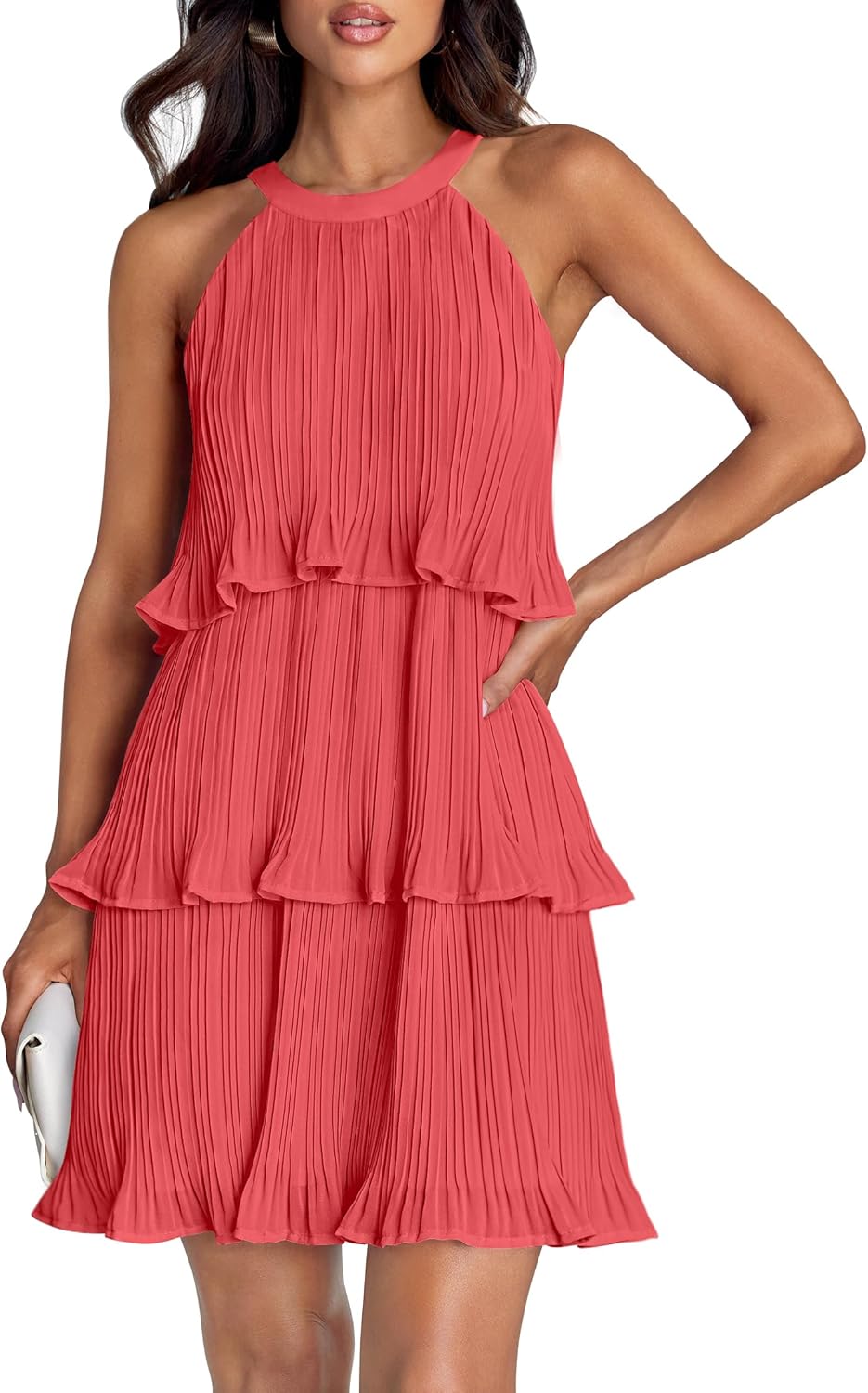 ZESICA Women's Summer Halter Dress: Stylish Mini for All Occasions