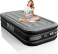 Air Mattress Twin with Built-In Pump 18in - Comfortable Self-Inflating
