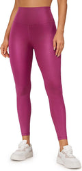 CRZ YOGA Butterluxe Faux Leather Leggings for Women 25in High Rise