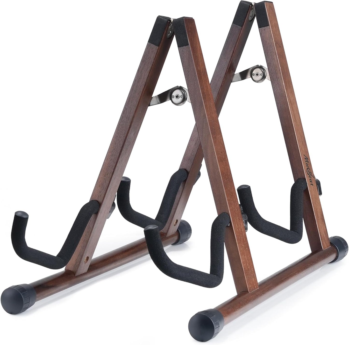 Double Guitar Stand for Acoustic and Electric Instruments Display
