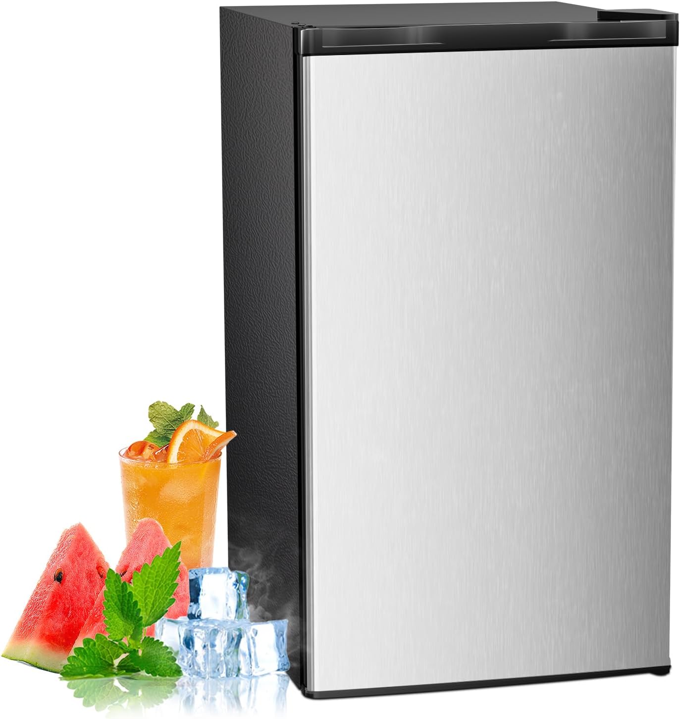 Antarctic Star 3.2 Cu.Ft. Mini Fridge with Freezer for Dorms