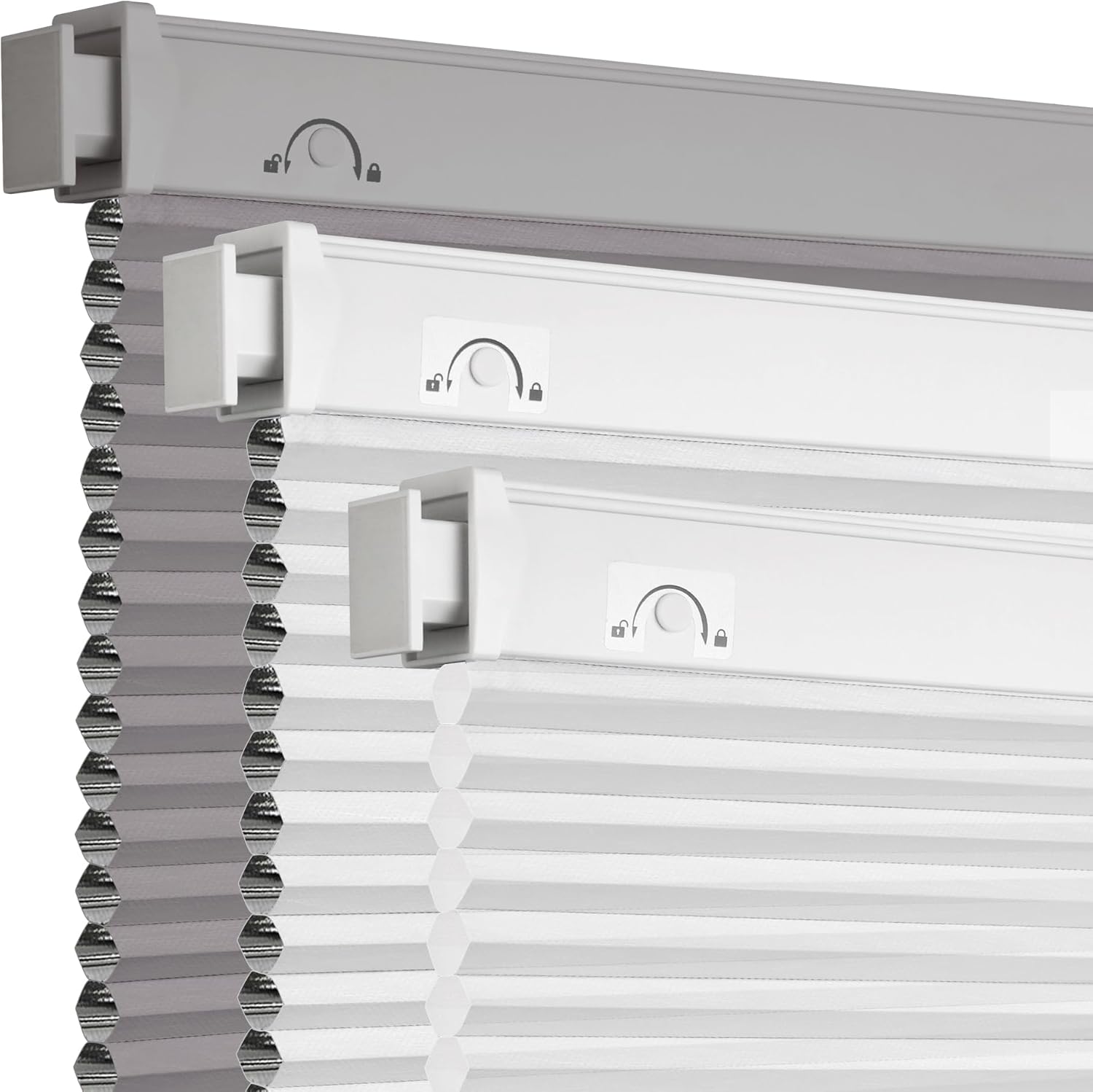 Grandekor No Tools No Drill Cellular Shades for Indoor Windows