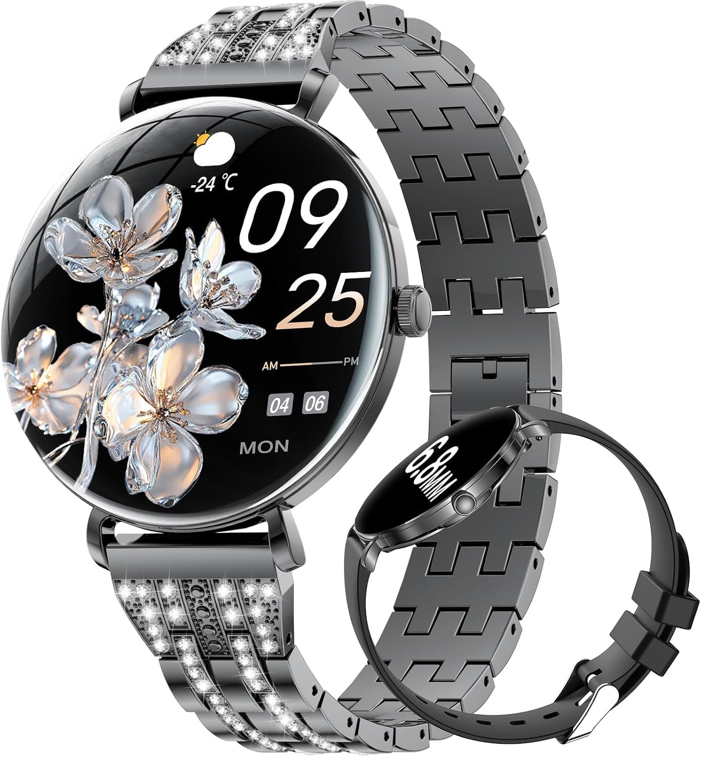 LIGE Ultra-Thin Smart Watch for Women with Heart Rate Tracker