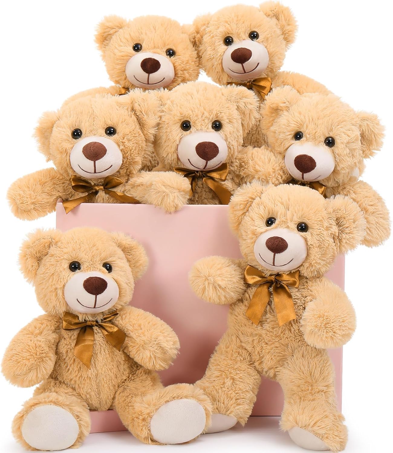 MaoGoLan 7Pcs Bulk Teddy Bears Stuffed Animals for Events