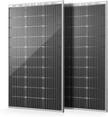 HQST Bifacial 200 Watt 12V Solar Panel 2 Pack - Extra Power for Off