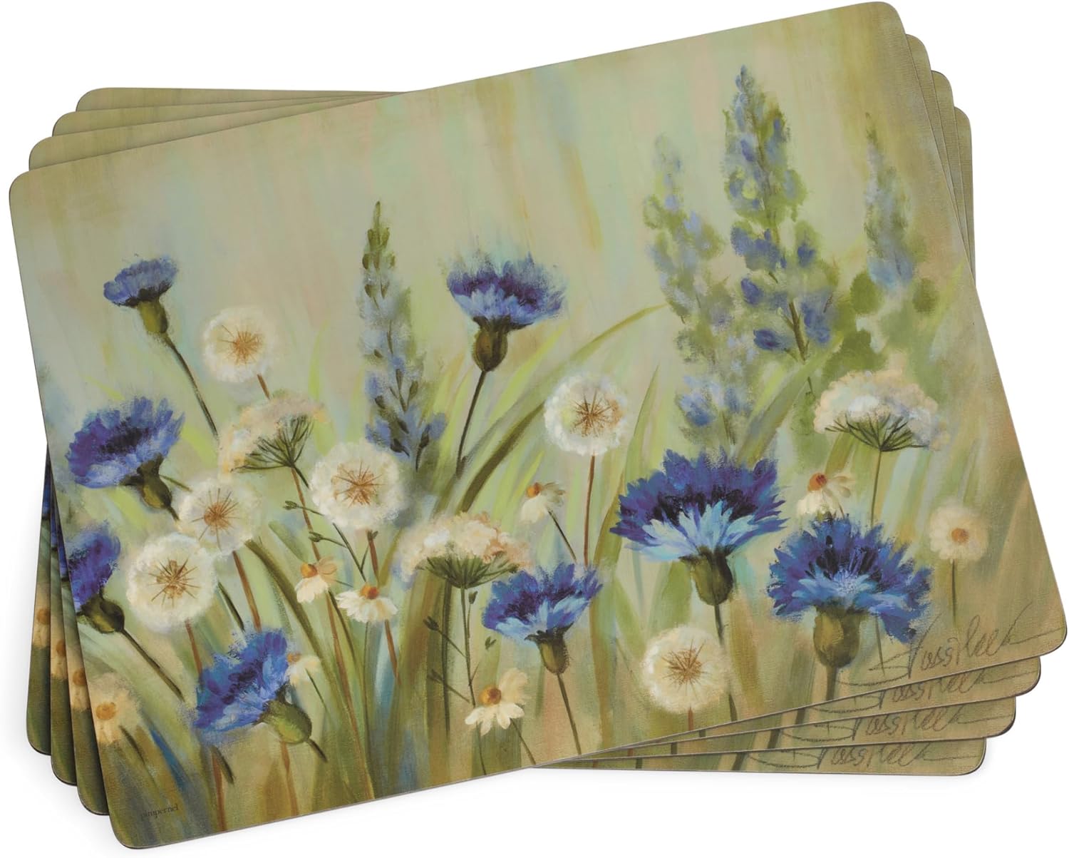 Fleurs des Champs Placemats & Coasters Set for Elegant Dining