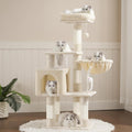Heybly Cat Tree with Toy - Cozy Cat Tower for Indoor Cats
