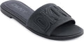 DKNY Willow Flat Slide Sandal with Logo - Cushioned Everyday Style