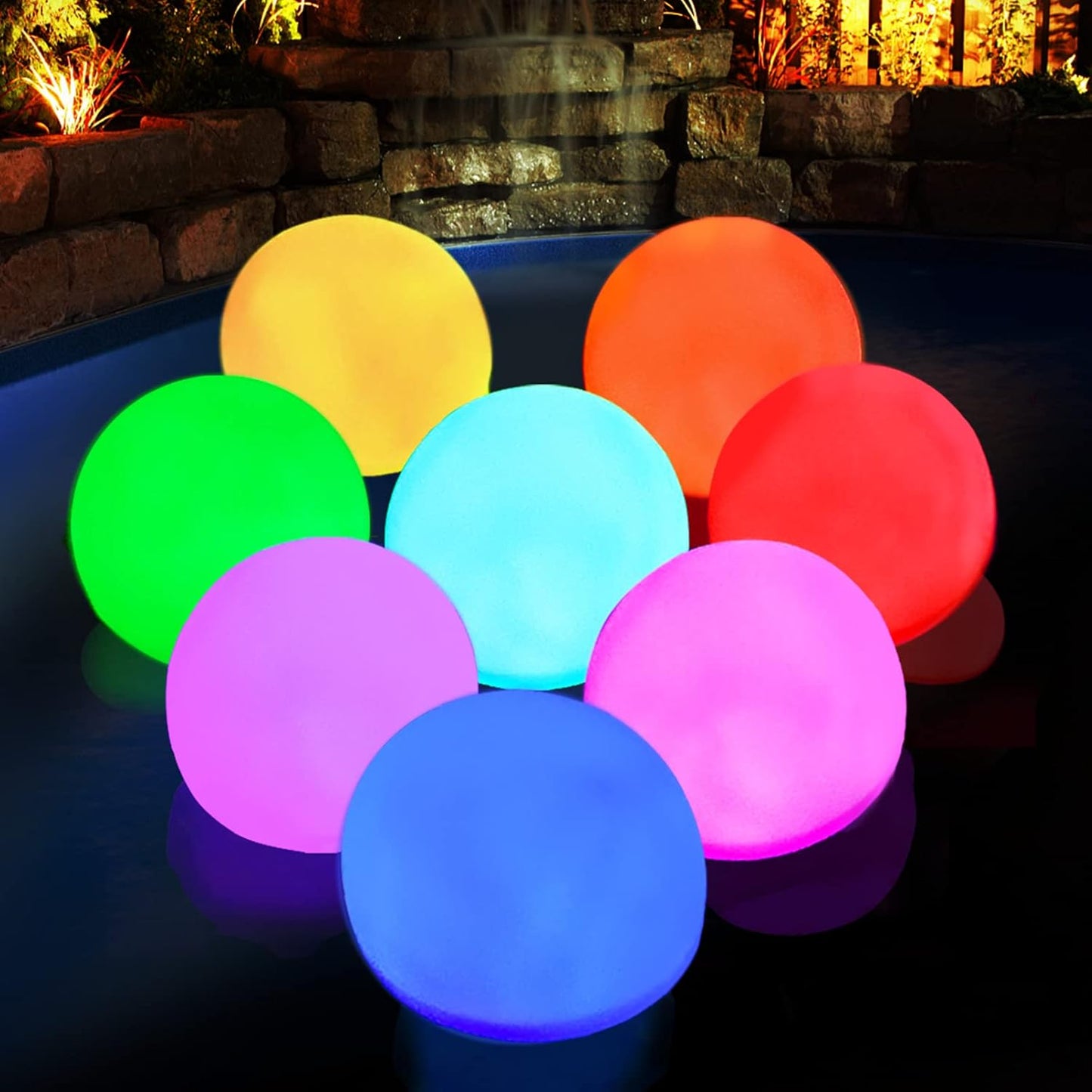 Floating Pool Light Ball for Colorful Ambiance in Water