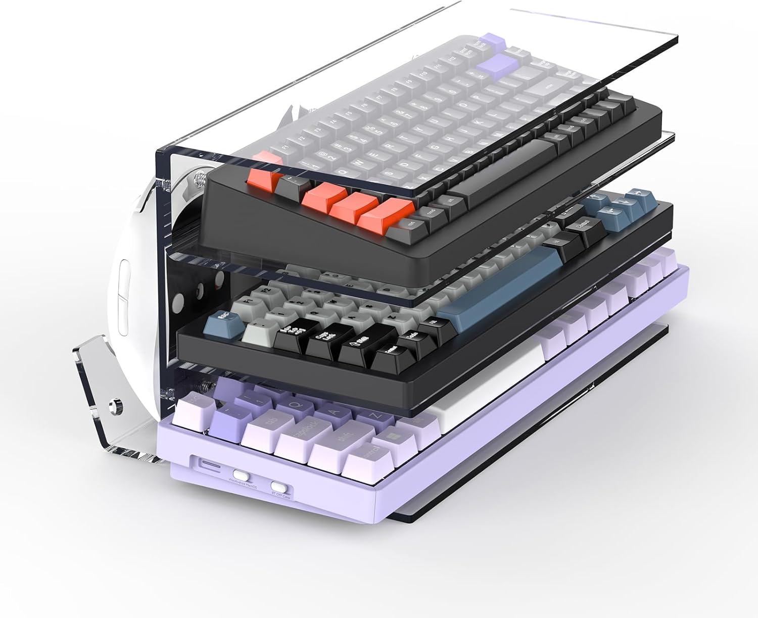 SIKAI CASE 3-Layer Acrylic Keyboard Stand - Organize in Style!