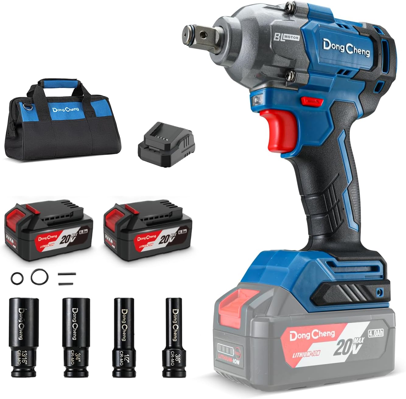 Dong Cheng 20V Brushless Impact Wrench with High Torque Power