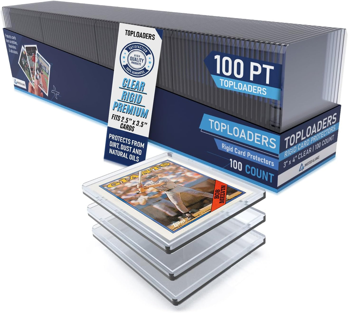 Premium Seamless 20PT Top Loaders for Trading Cards Protection