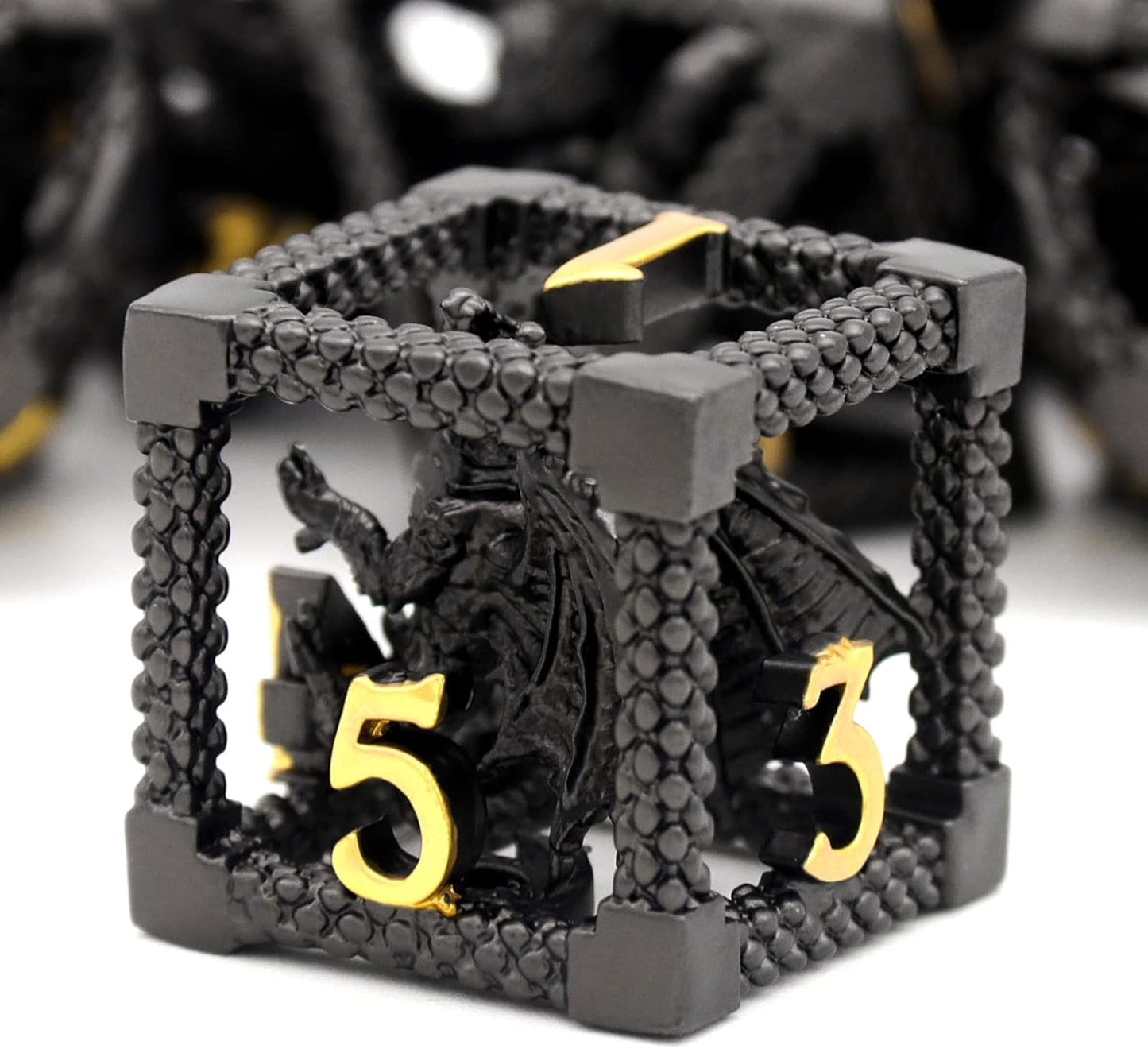 D&D Dice Set - HNCCESG Metal Polyhedral Dragon Dice for RPG