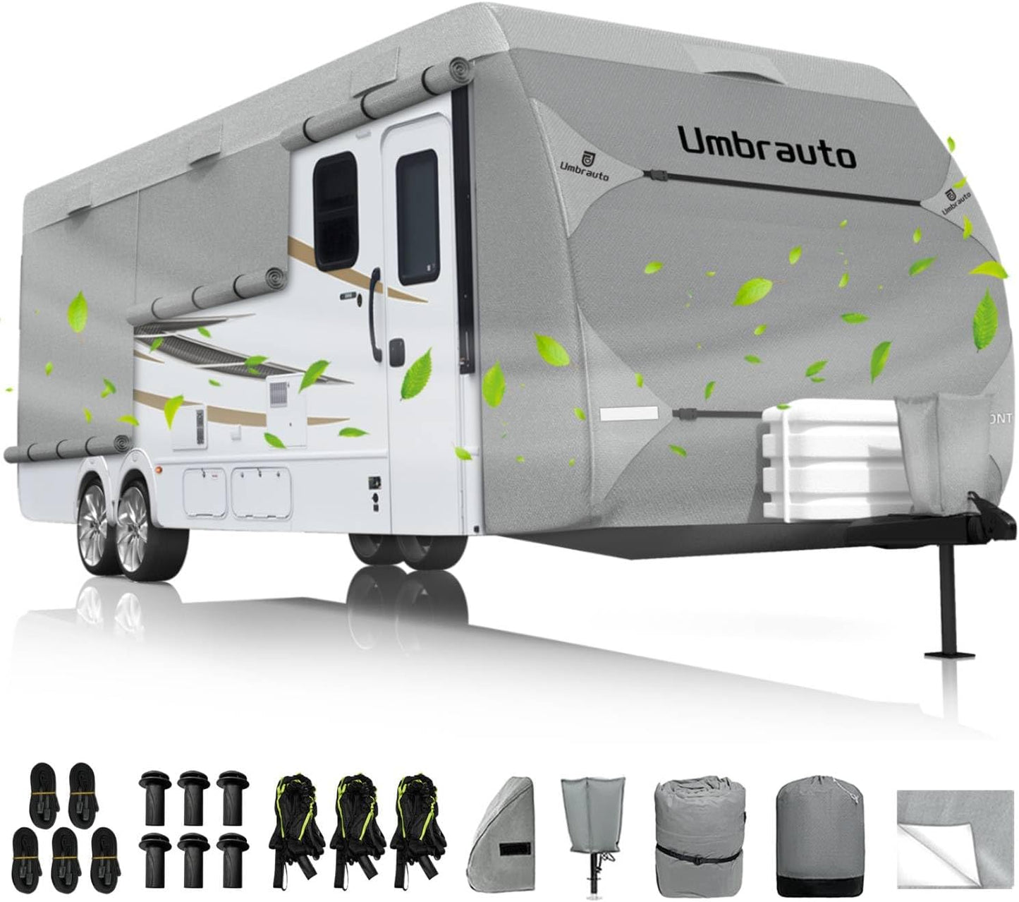 Umbrauto RV Cover for 35-38ft Travel Trailer: Lightweight & Waterproof