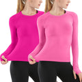 MathCat Seamless Workout Shirts for Women Long Sleeve - Slim Fit 2 our