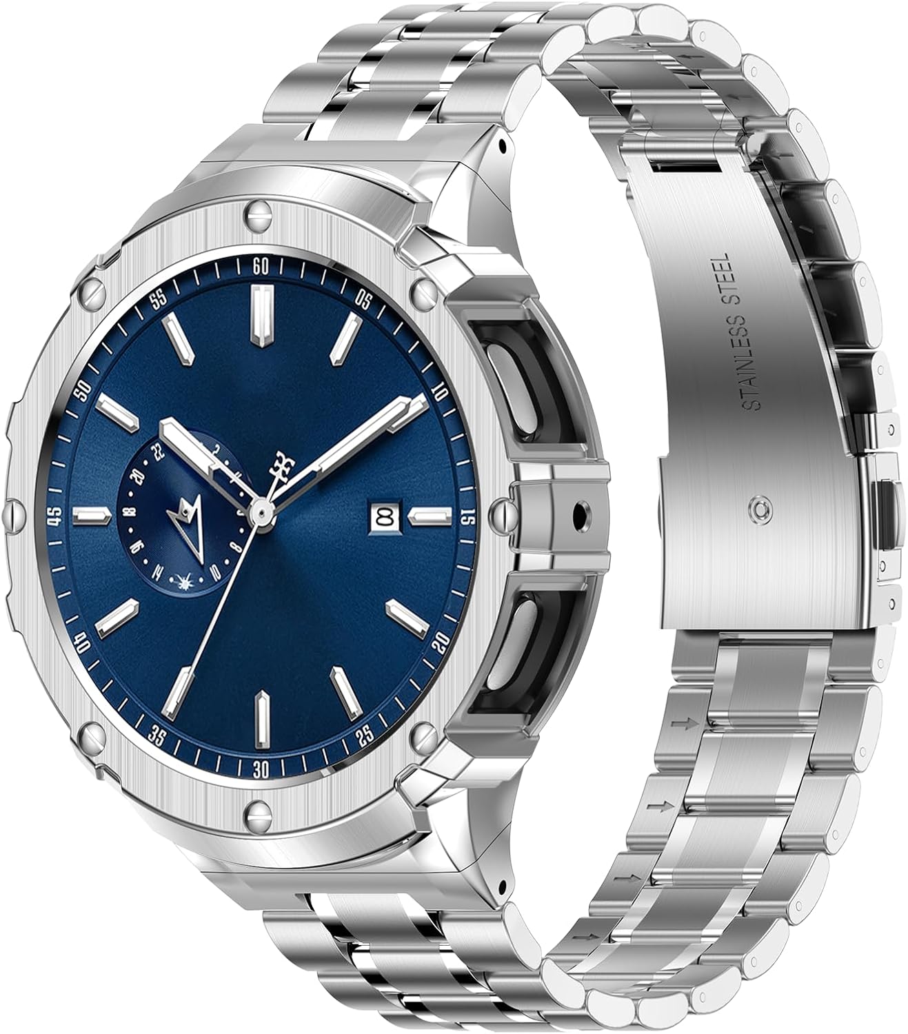 Stainless Steel Bands with Rugged Case for Samsung Galaxy Watch 7