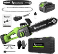 Mini Chainsaw 12in Cordless Brushless Motor - Handy One-Handed Pruner