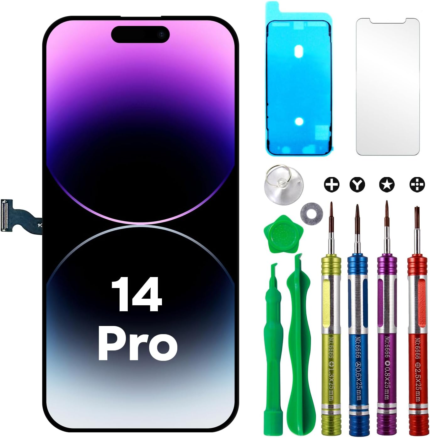 LCD Screen Replacement for iPhone 14 Pro 6.1 inch Repair Kit