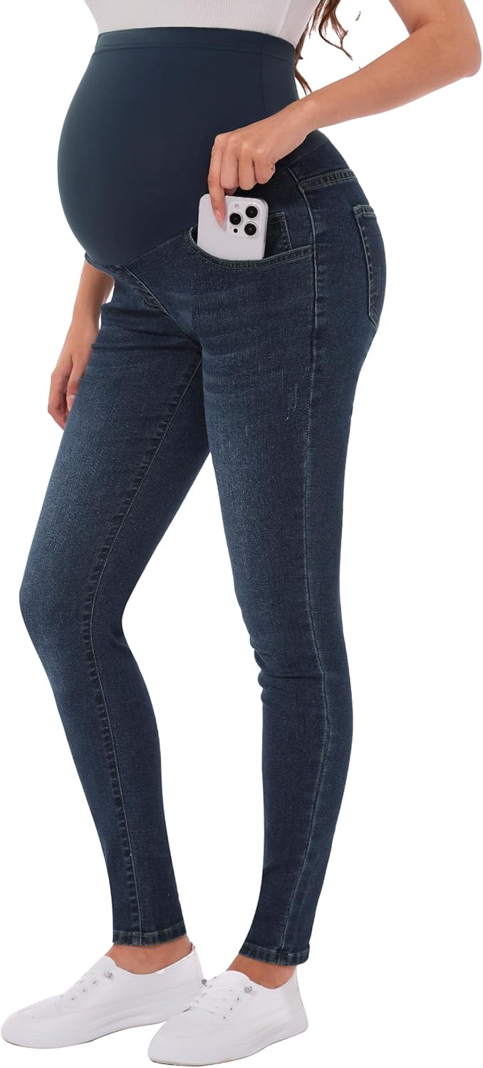 PACBREEZE Women's Maternity Jeans for Comfy Pregnancy Style