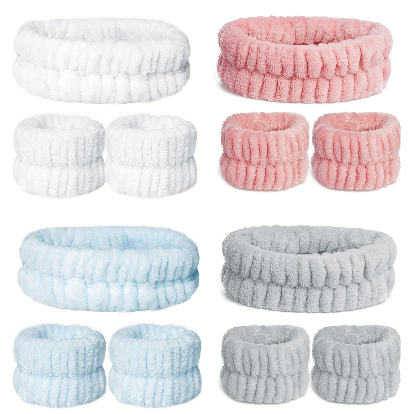 Soft Microfiber Spa Headband Set - Gentle & Stylish