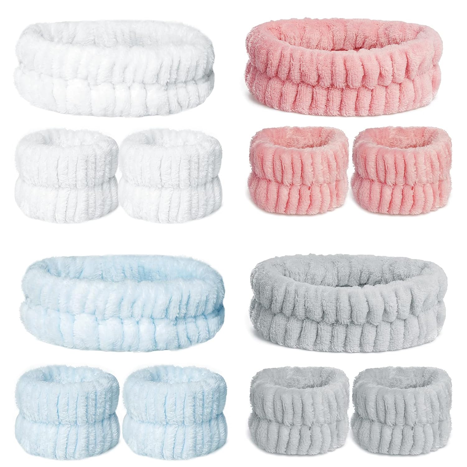Soft Microfiber Spa Headband Set - Gentle & Stylish