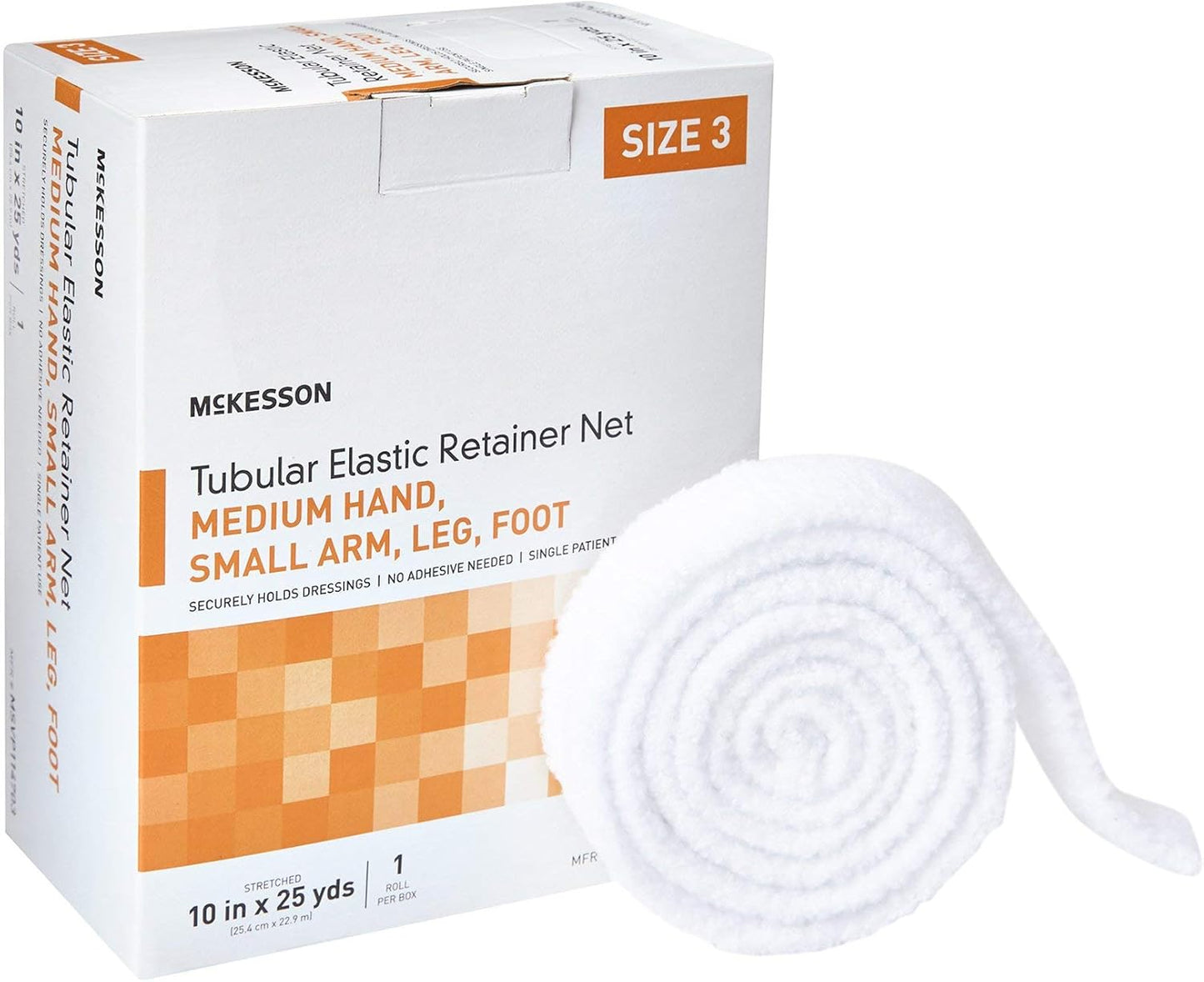 McKesson Tubular Elastic Retainer Net Dressing for Wound Care