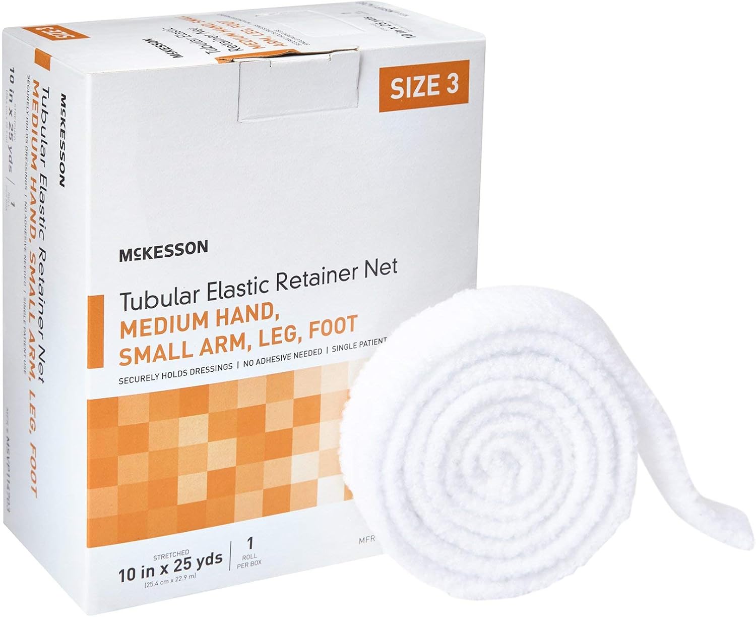 McKesson Tubular Elastic Retainer Net Dressing for Wound Care