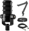 Rode PodMic USB Dynamic Broadcast Microphone with Boom Arm - Podcast