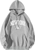 ORANDESIGNE Women's Oversized Letter Print Hoodie