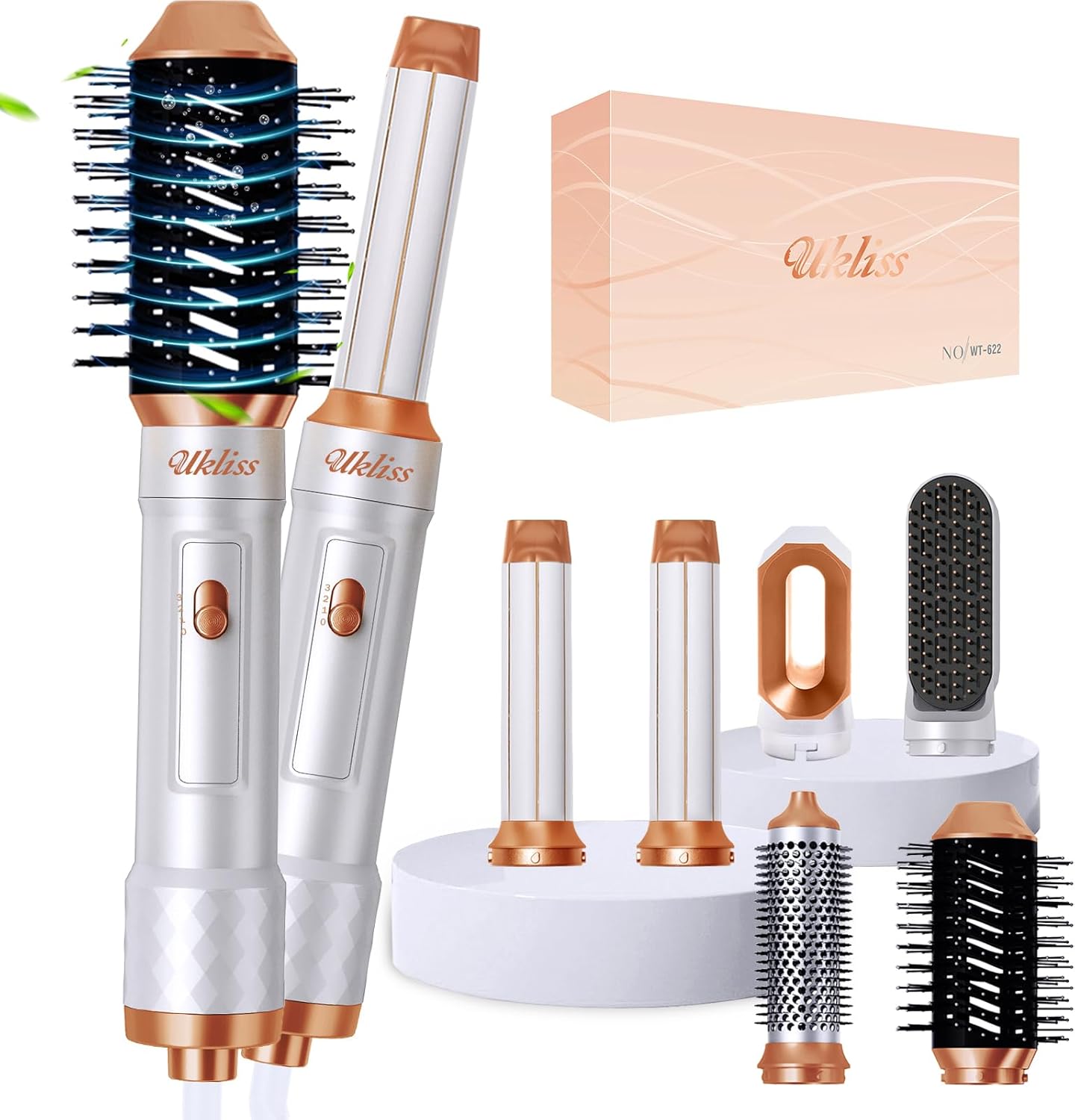 6-in-1 UKLISS Ionic Hair Styler - Fast Drying & Styling