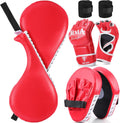 4-in-1 Kids Boxing Gloves and Mitts Set - Youth Training Gear